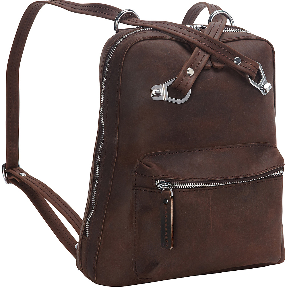 Vagabond Traveler Full Grain Cowhide Leather Backpack Small Size Distress Vagabond Traveler Everyday Backpacks