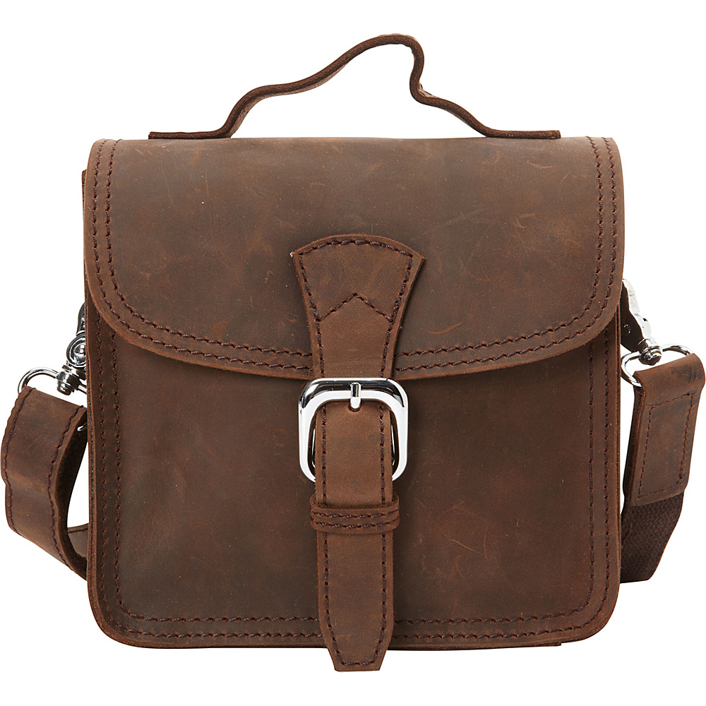 Vagabond Traveler Cowhide Leather Small Shoulder Bag Distress Vagabond Traveler Leather Handbags