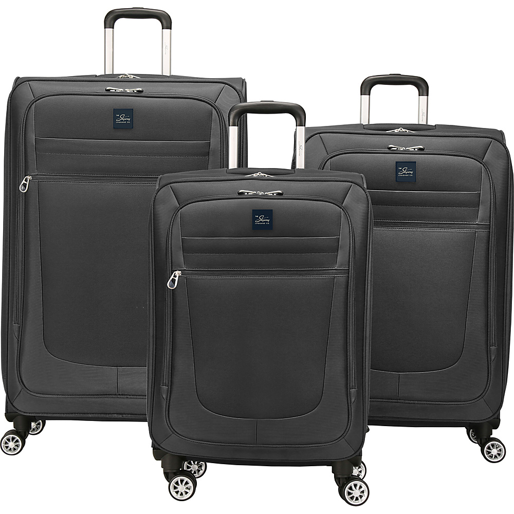 Skyway Deluxe Revel 3 Piece Set Black Skyway Luggage Sets