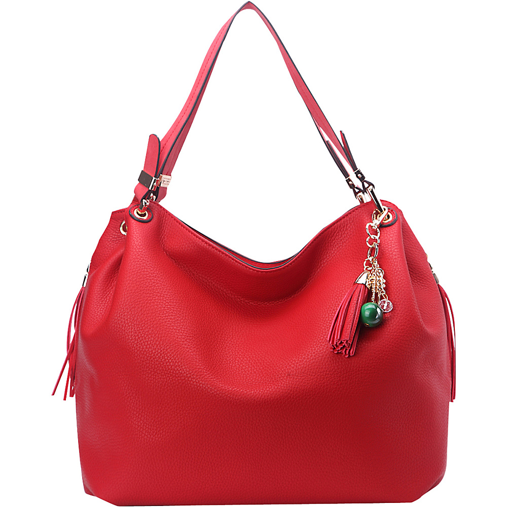 MKF Collection Freedom Designer Hobo Bag Red MKF Collection Manmade Handbags
