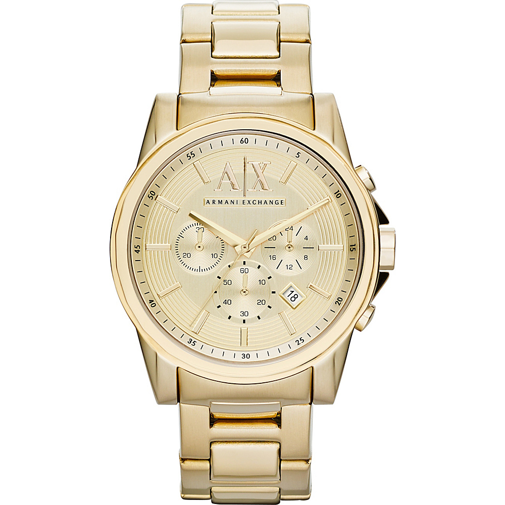 A X Armani Exchange Outer Banks Chronograph Watch Gold A X Armani Exchange Watches