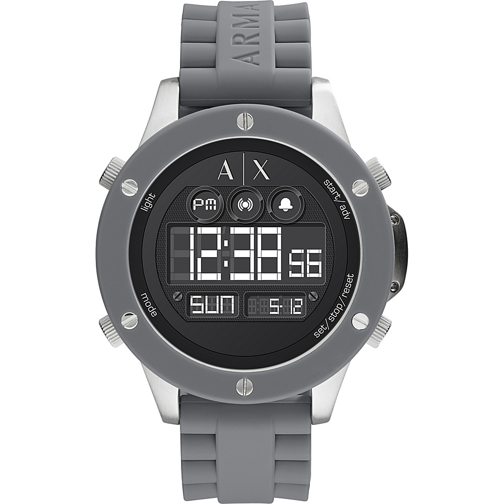 A X Armani Exchange Street Digital Watch Grey Grey A X Armani Exchange Watches