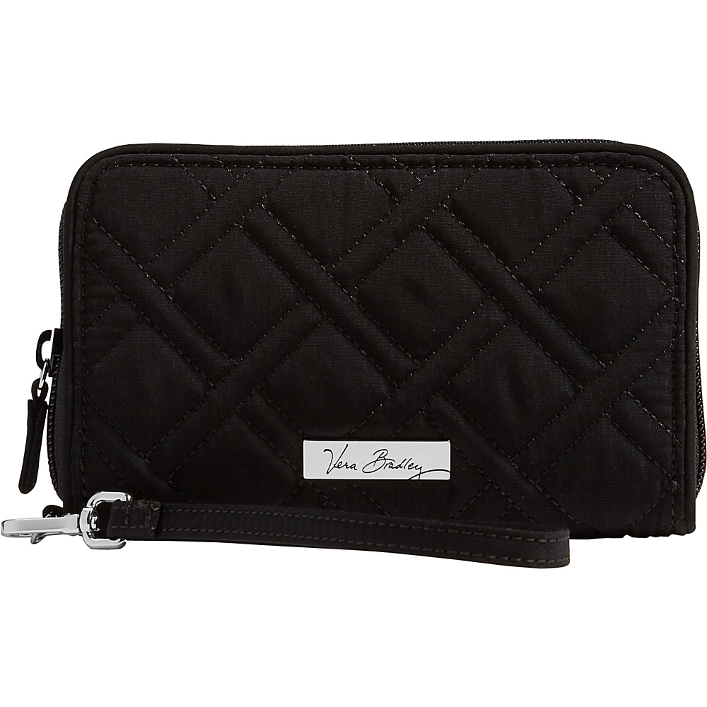 Vera Bradley RFID Grab Go Wristlet Solid Classic Black Vera Bradley Fabric Handbags