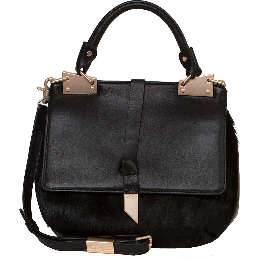 Foley Corinna Dione Saddle Bag Black Foley Corinna Designer Handbags
