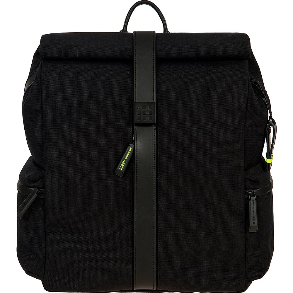 BRIC S Moleskine Roll Top Backpack Black BRIC S Business Laptop Backpacks