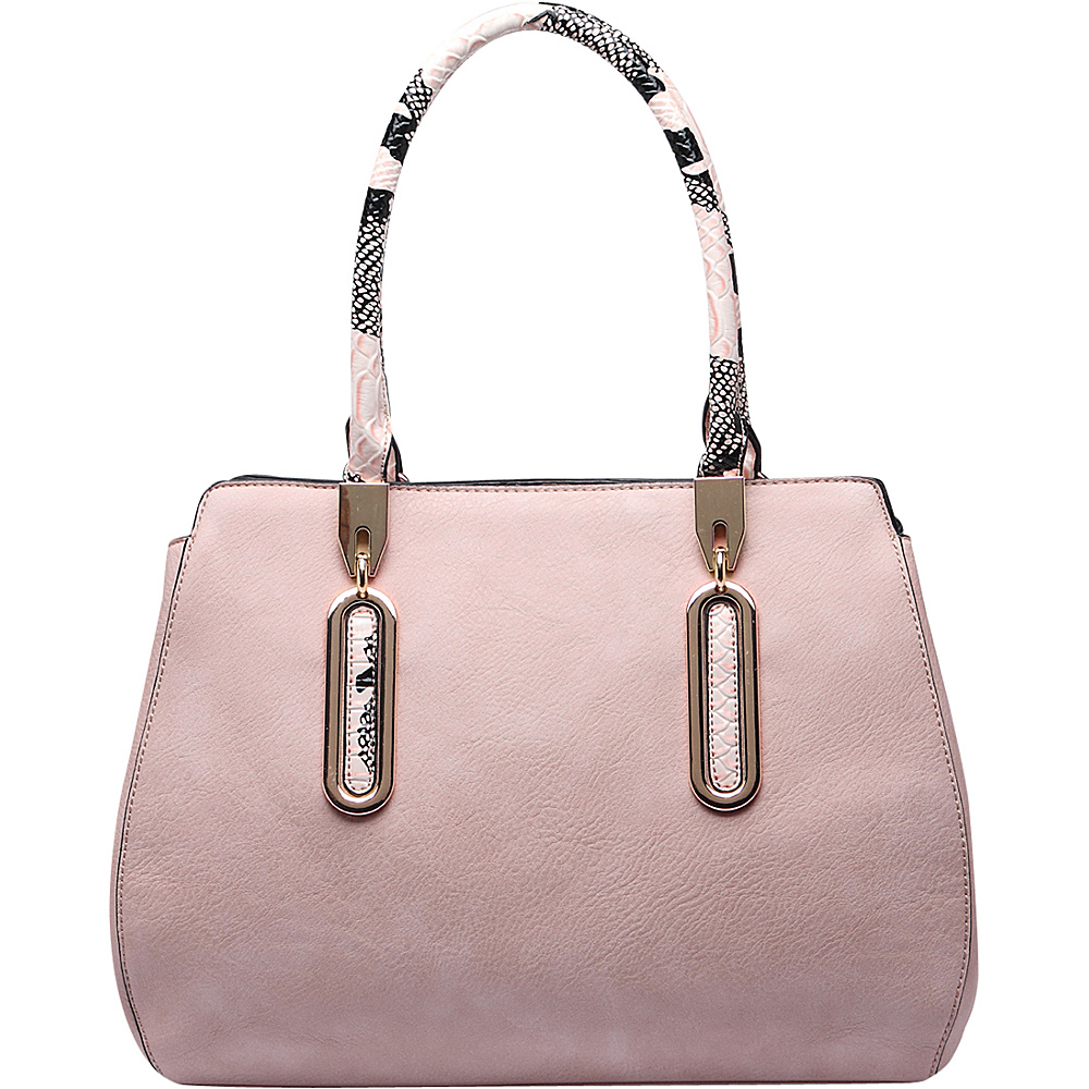 MKF Collection London Satchel Handbag Pink MKF Collection Manmade Handbags