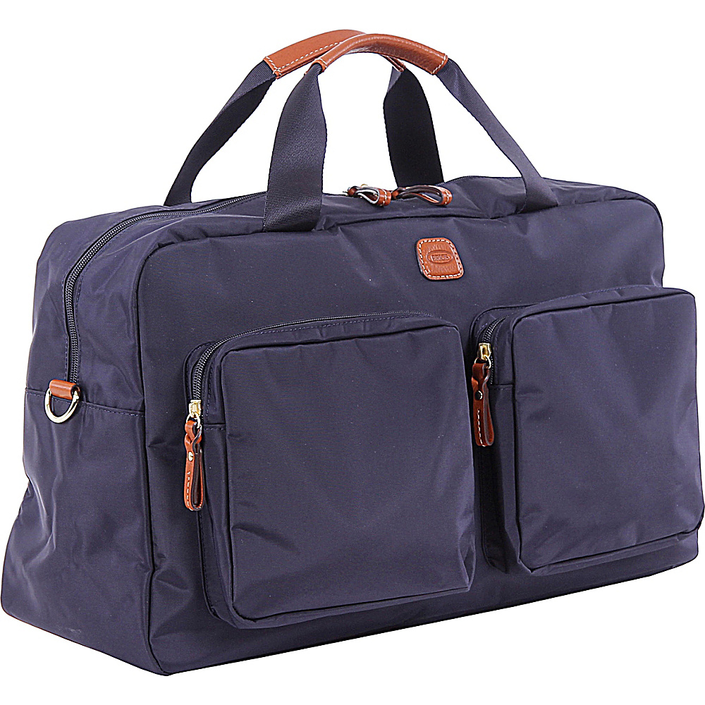 BRIC S X Bag Boarding Duffle with Pockets Navy BRIC S Travel Duffels