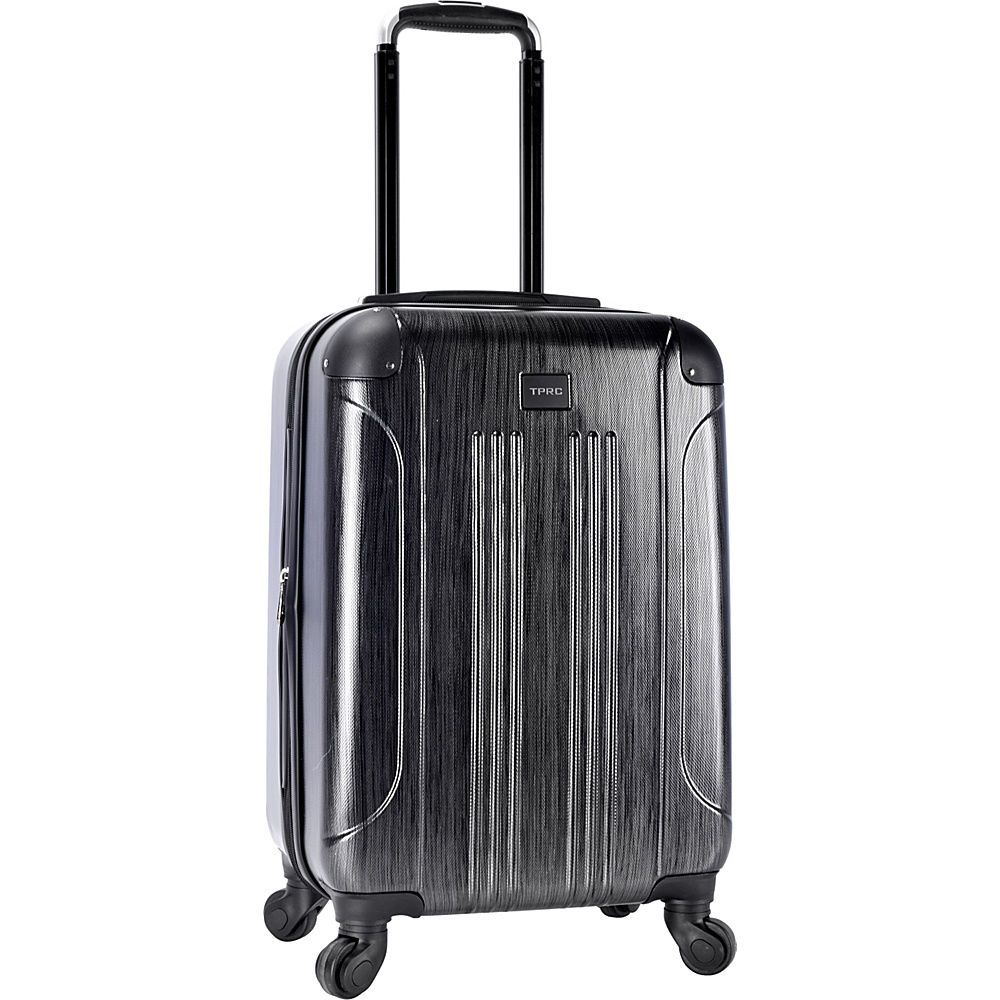 Travelers Club Luggage Leo 20 Expandable Rolling Carry On Black Travelers Club Luggage Hardside Carry On