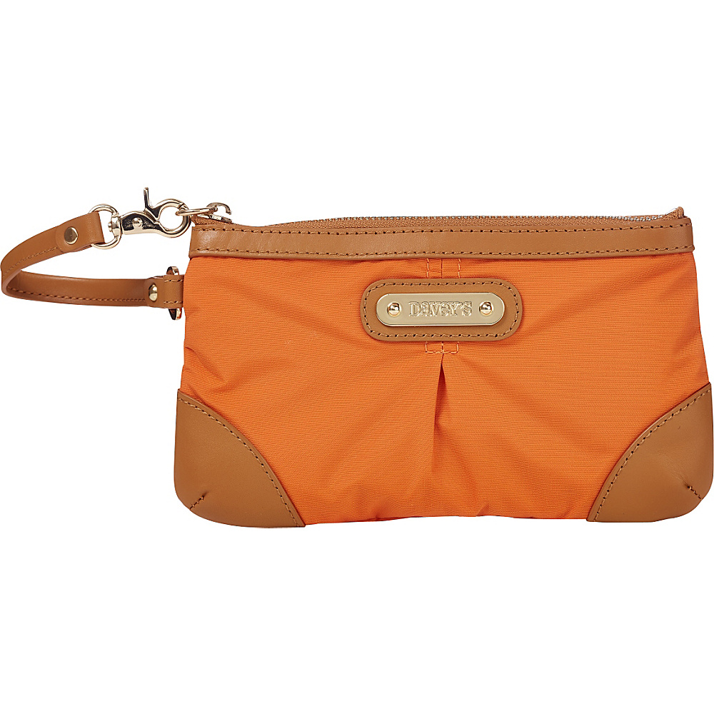 Davey s Medium Wristlet Burnt Orange Davey s Fabric Handbags