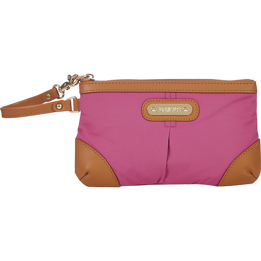 Davey s Medium Wristlet Pink Davey s Fabric Handbags