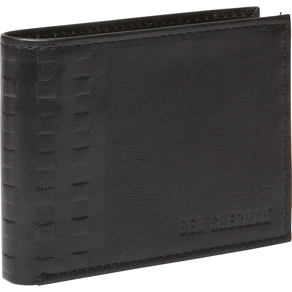 Ben Sherman Luggage Holland Park Leather Six Pocket RFID Billfold Wallet Black Ben Sherman Luggage Men s Wallets