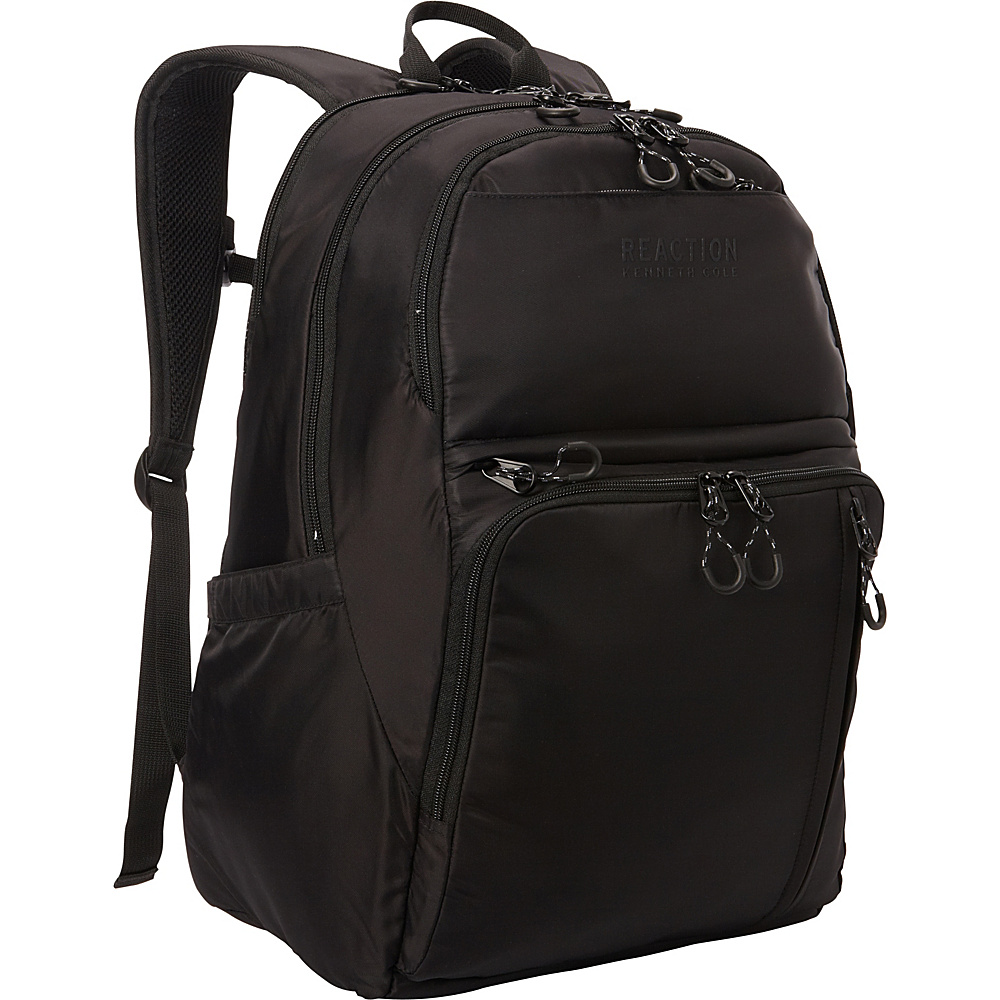 Kenneth Cole Reaction Hit The Pack Silky Polyester RFID Computer Backpack Black Kenneth Cole Reaction Business Laptop Backpacks