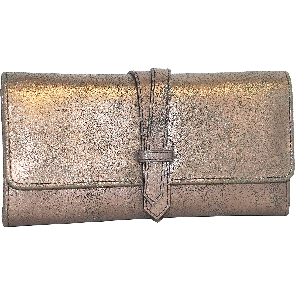 Nino Bossi Crackle Flap Wallet Bronze Nino Bossi Women s Wallets