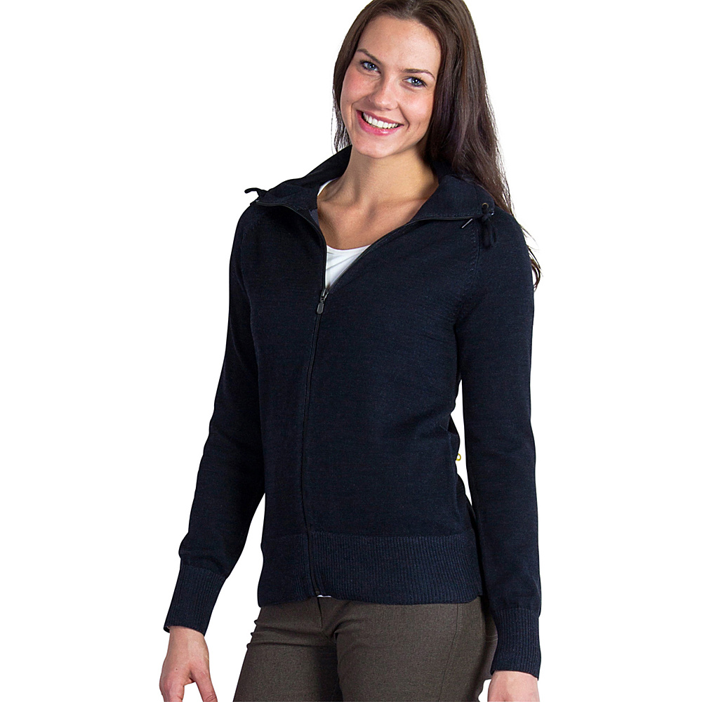 ExOfficio Womens Milena Full Zip Sweater XS Black Heather ExOfficio Women s Apparel