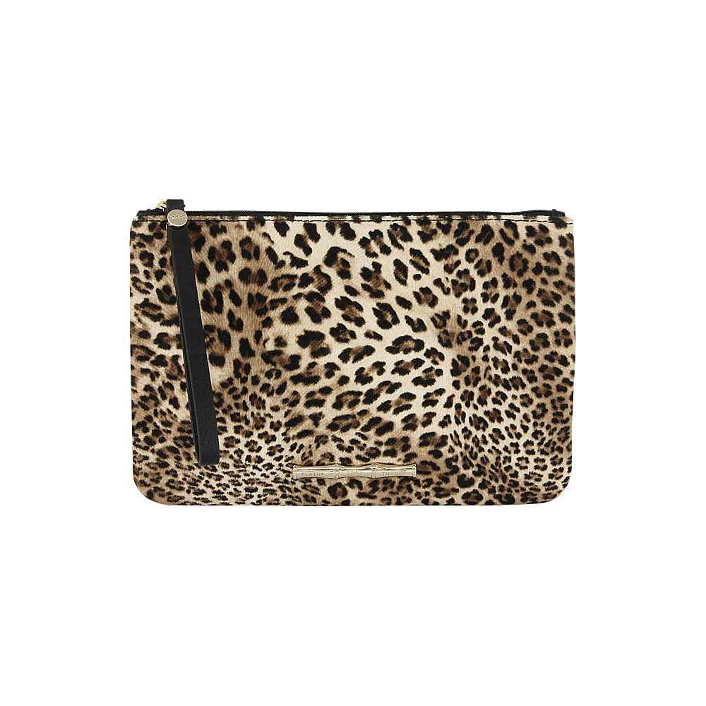 Elaine Turner Pouch Wristlet Cheetah Elaine Turner Leather Handbags