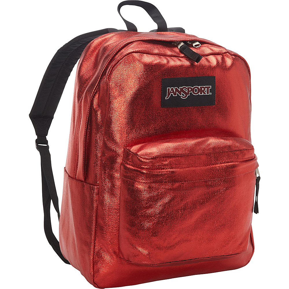 JanSport Super FX Series Backpack Discontinued Colors Red Metallic Coat JanSport Everyday Backpacks