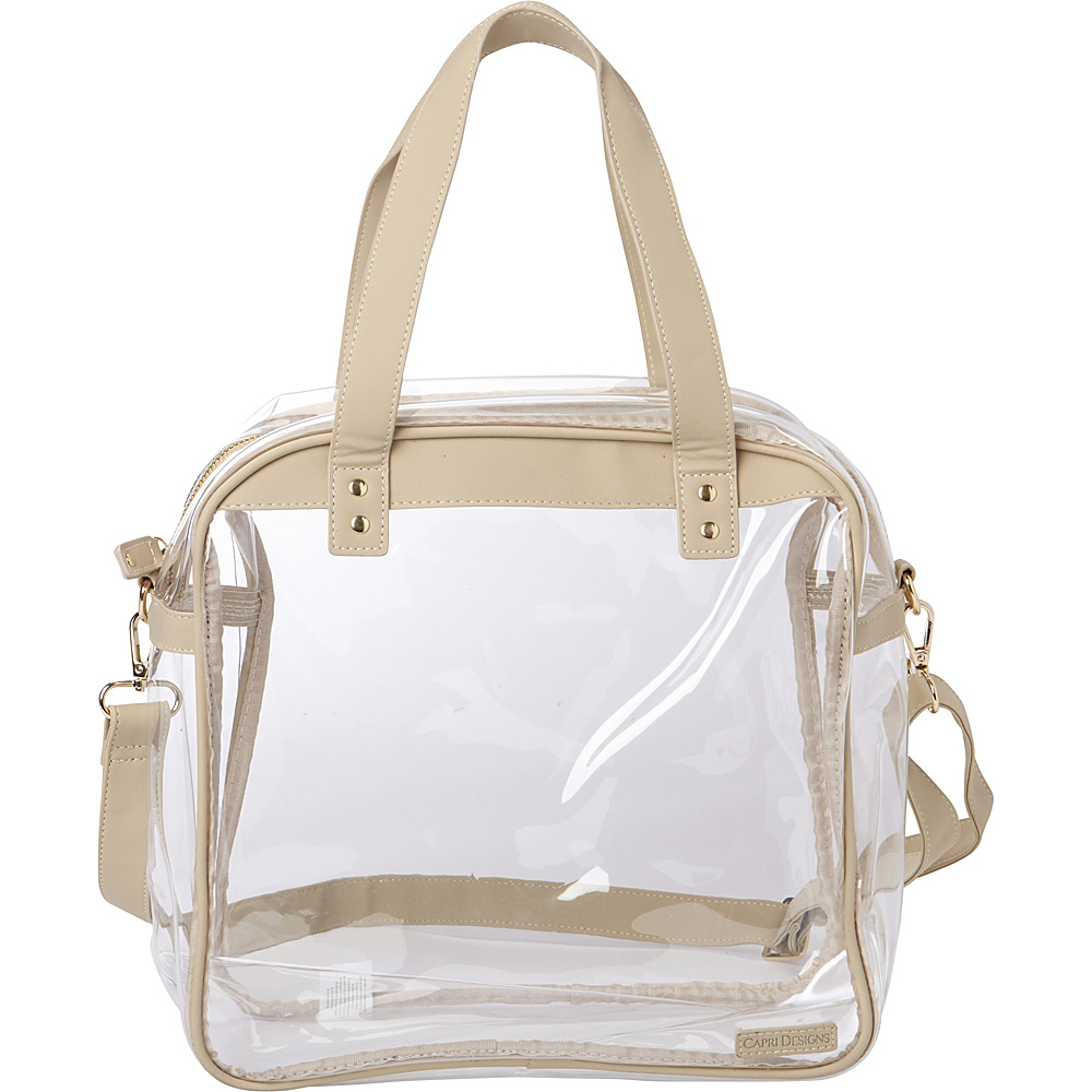 Capri Designs Carryall Tote Clear Capri Designs Manmade Handbags