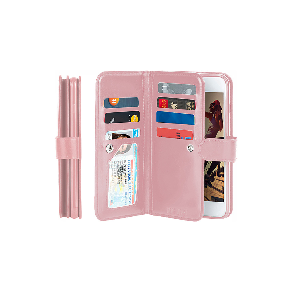 Gear Beast Dual Folio Wallet iPhone 7 Plus Case Pink iPhone 7 Plus Gear Beast Electronic Cases