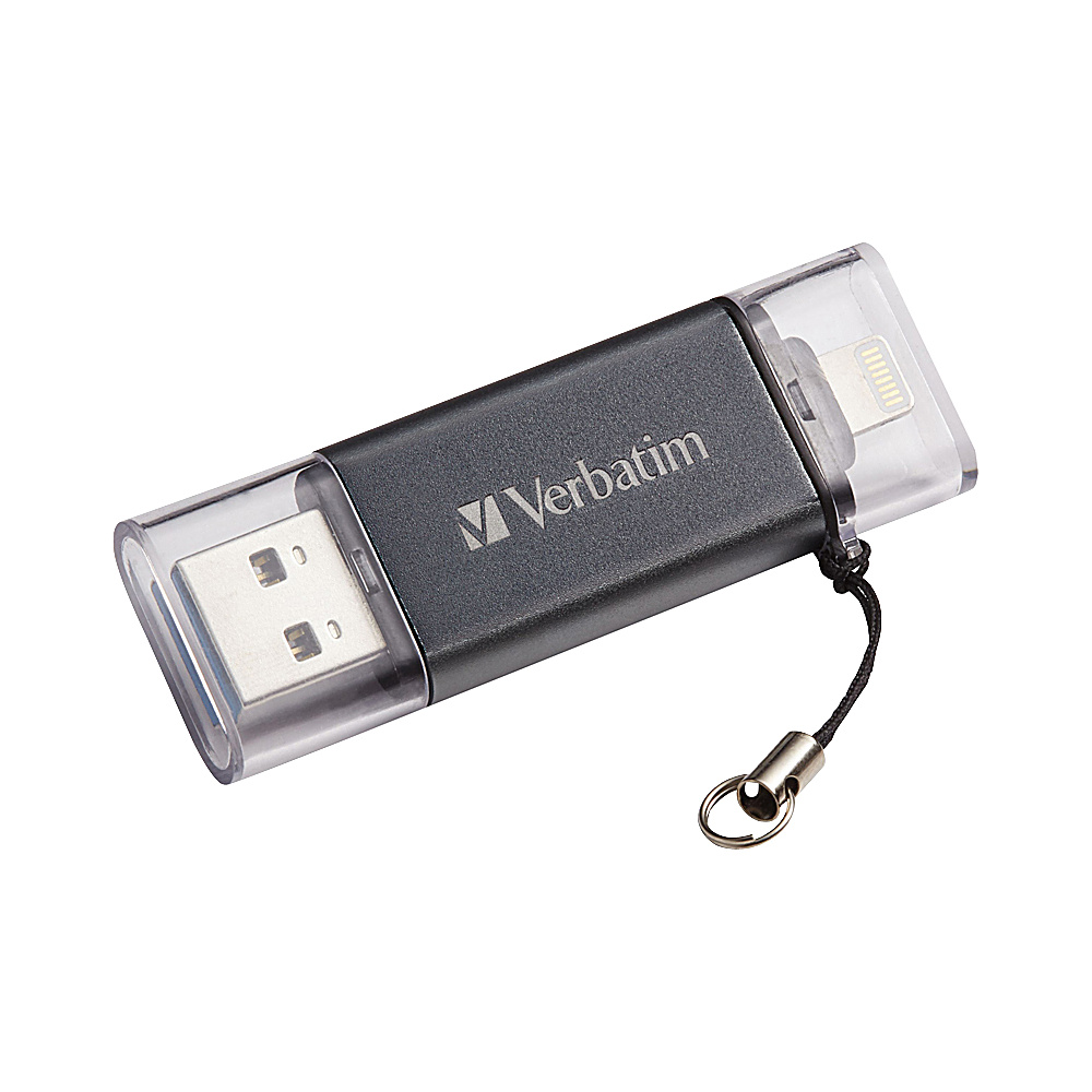 Verbatim 16GB iStore N Go Dual Flash Drive 49304 Black Verbatim Electronic Accessories