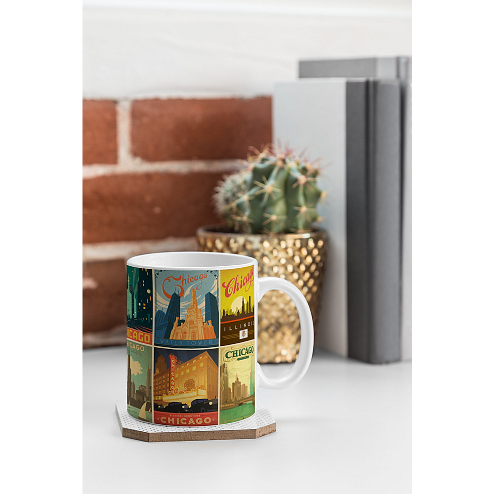 DENY Designs Coffee Mug Anderson Design Group Chicago Multi Image Print DENY Designs Outdoor Accessories