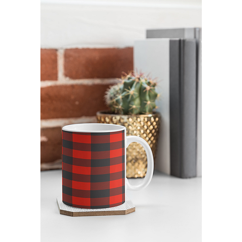 DENY Designs Coffee Mug Zoe Wodarz Winter Cabin Plaid DENY Designs Outdoor Accessories