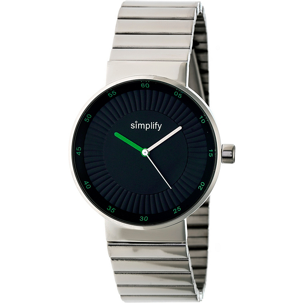 Simplify The 4600 Unisex Watch Silver Green Simplify Watches