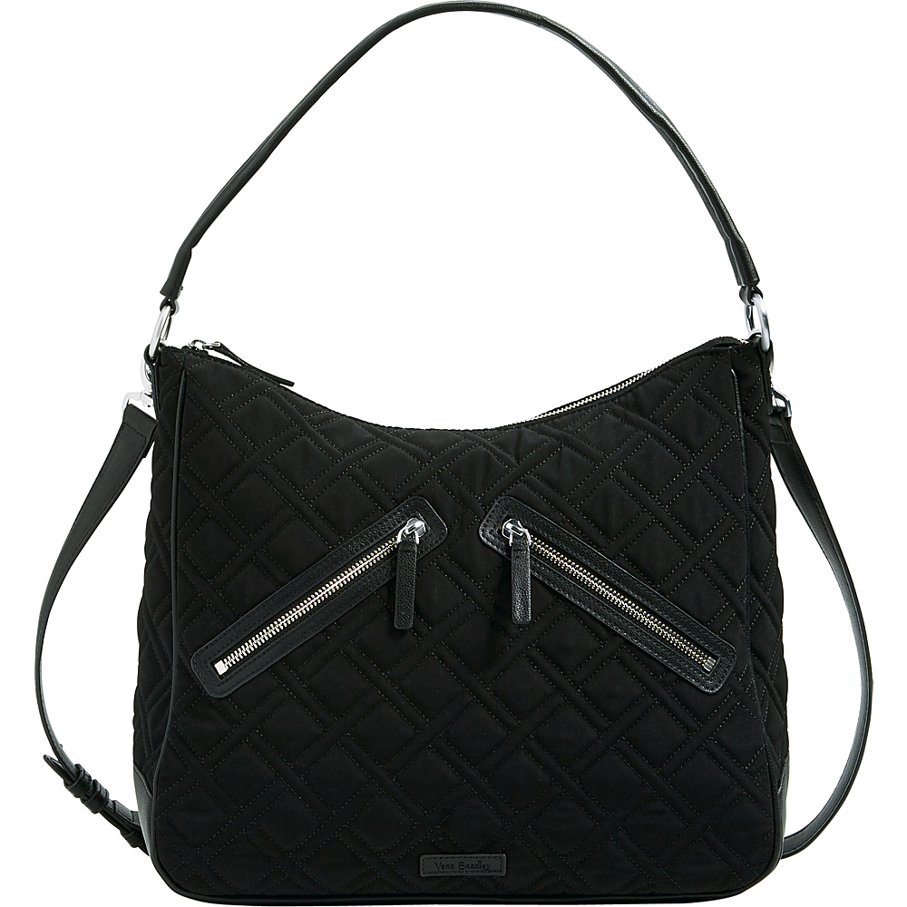 Vera Bradley Vivian Hobo Bag Solid Black Vera Bradley Fabric Handbags
