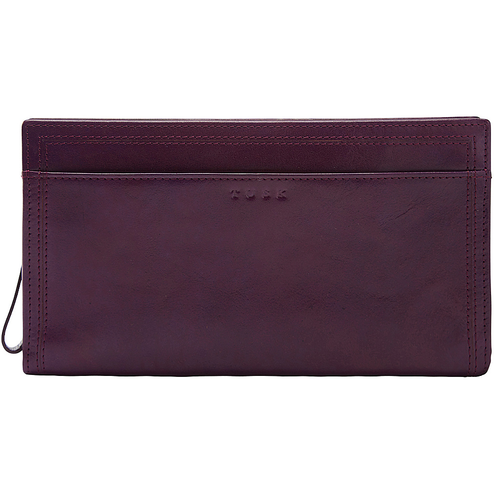 TUSK LTD Snap Clutch Wristlet Wallet Purple TUSK LTD Women s Wallets