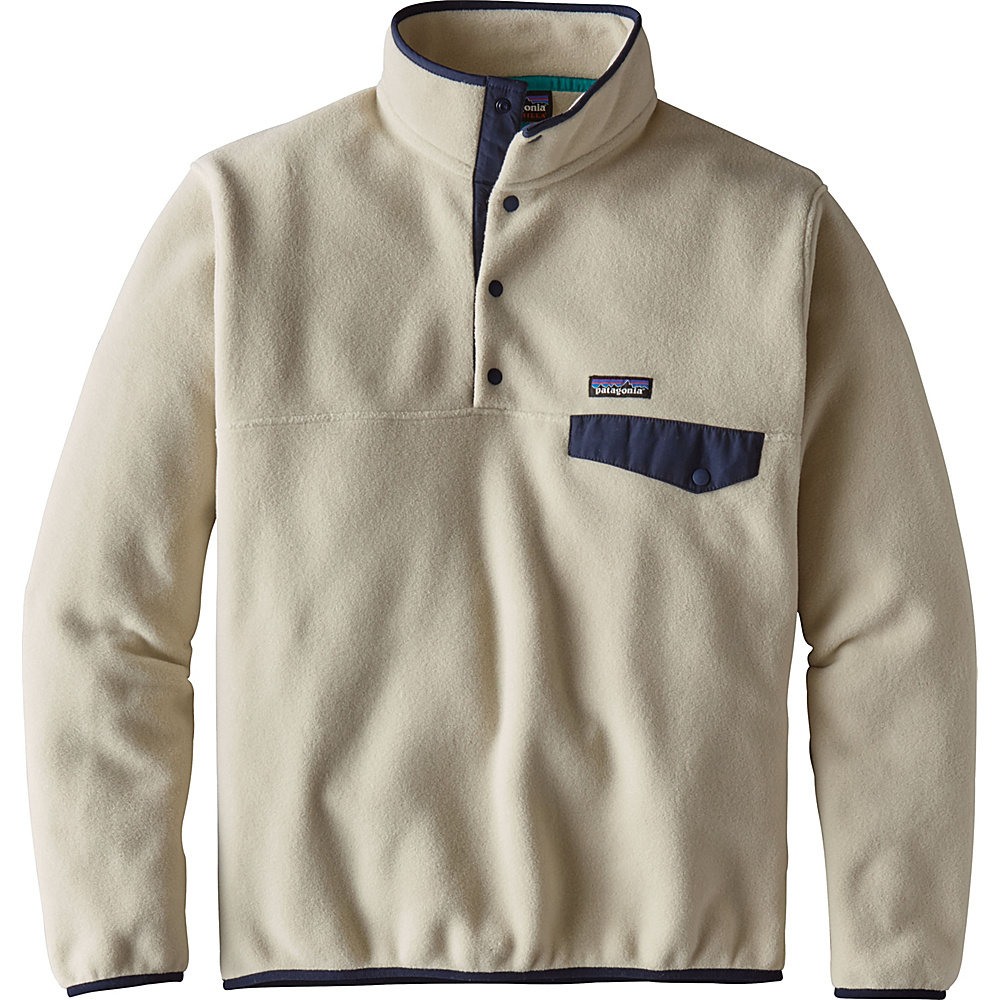 Patagonia Mens Lightweight Synchilla Snap T Pullover 2XL Pelican Patagonia Men s Apparel