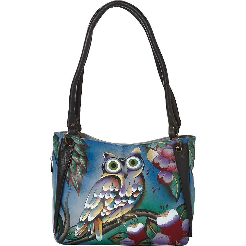 ANNA by Anuschka Hand Painted Shoulder Bag Midnight Owl ANNA by Anuschka Leather Handbags