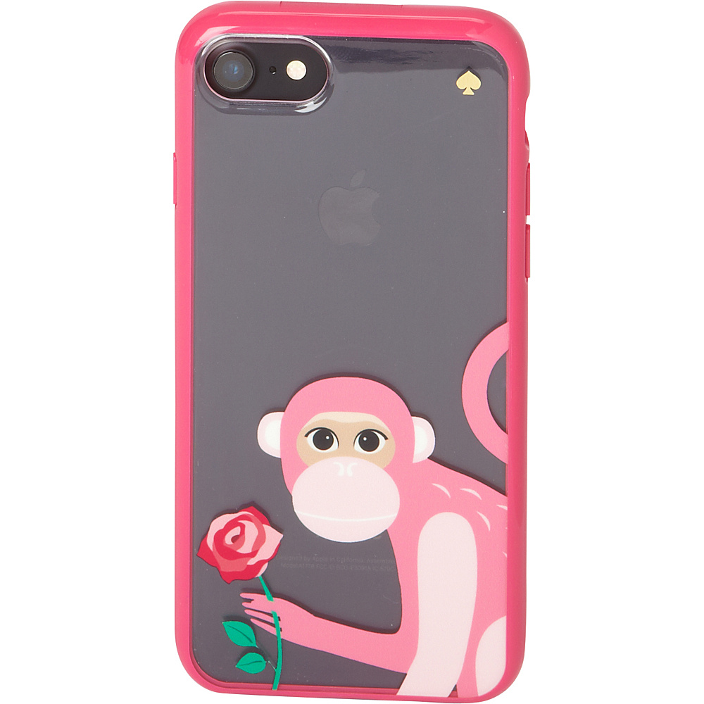 kate spade new york Monkey With Rose iPhone 7 Case Pink Multi kate spade new york Electronic Cases