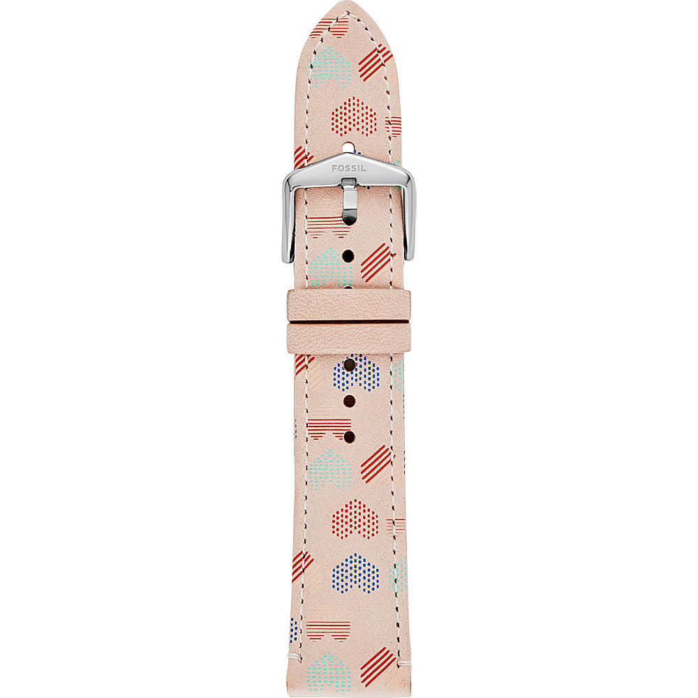 Fossil 20mm Leather Watch Strap Pink Fossil Watches