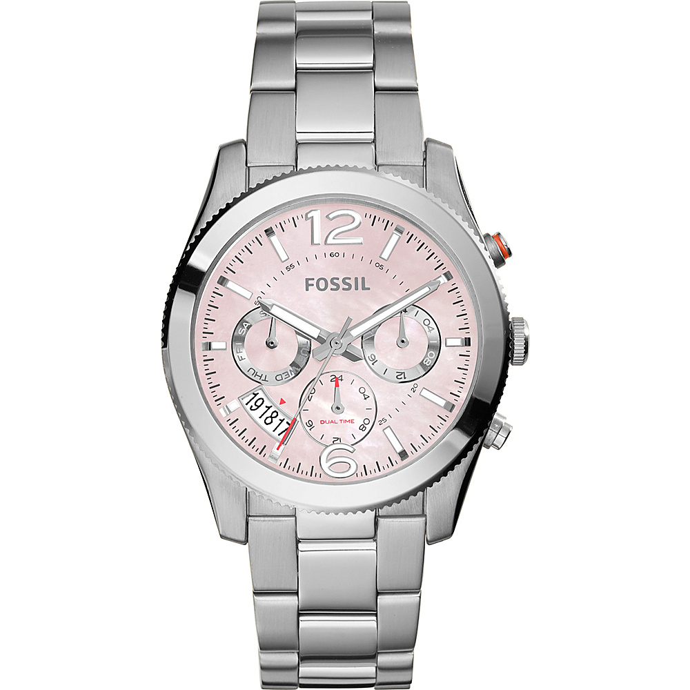 Fossil Perfect Boyfriend Multifunction Stainless Steel Watch Silver Fossil Watches