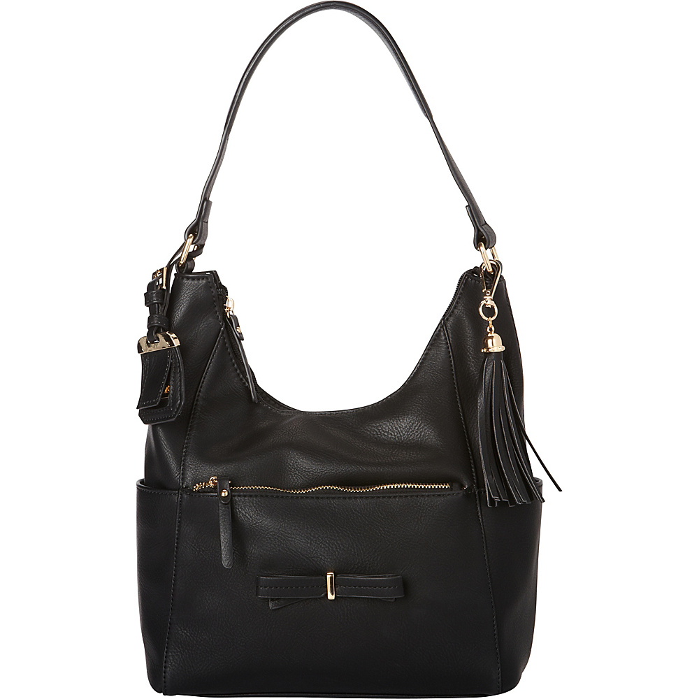 La Diva Brazil Shoulder Bag Black La Diva Manmade Handbags
