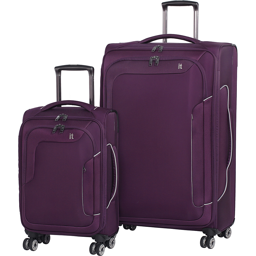 it luggage Amsterdam III 8 Wheel 2 Piece Set Potent Purple it luggage Luggage Sets