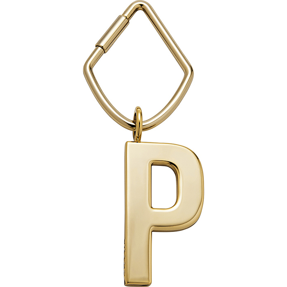 UPC 723764508437 product image for Fossil Letter P Bag Charm Gold - Fossil Women's SLG Other | upcitemdb.com