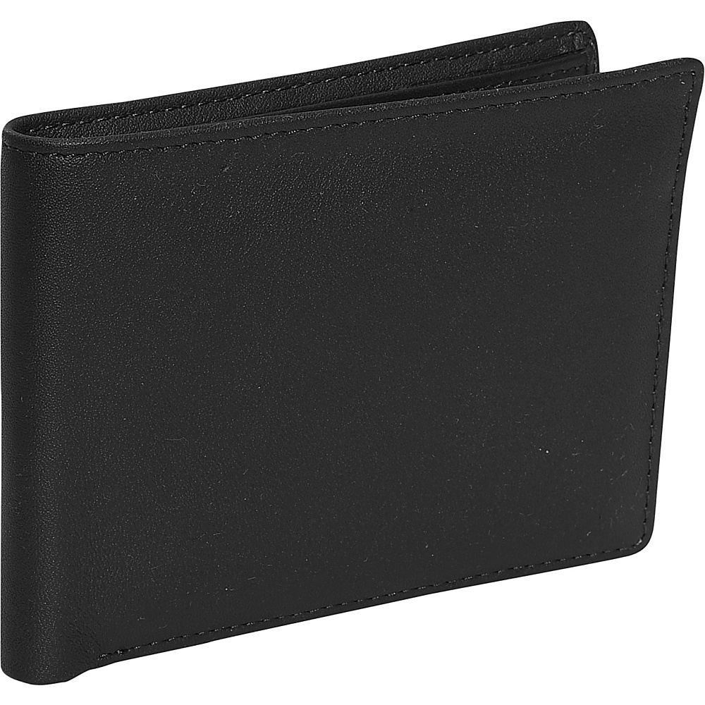 Royce Leather Men s Id Flat Fold Wallet Black