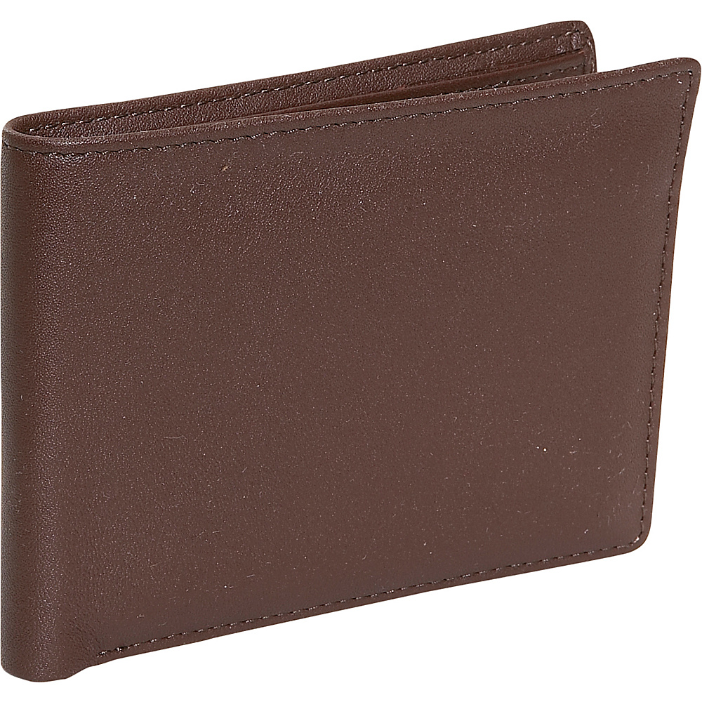Royce Leather Men s Id Flat Fold Wallet Coco