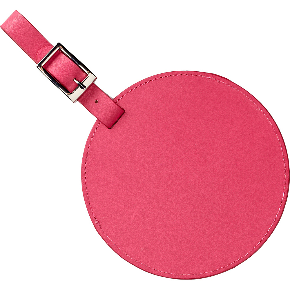 Clava Color Circle Luggage Tag Hot Pink Clava Luggage Accessories