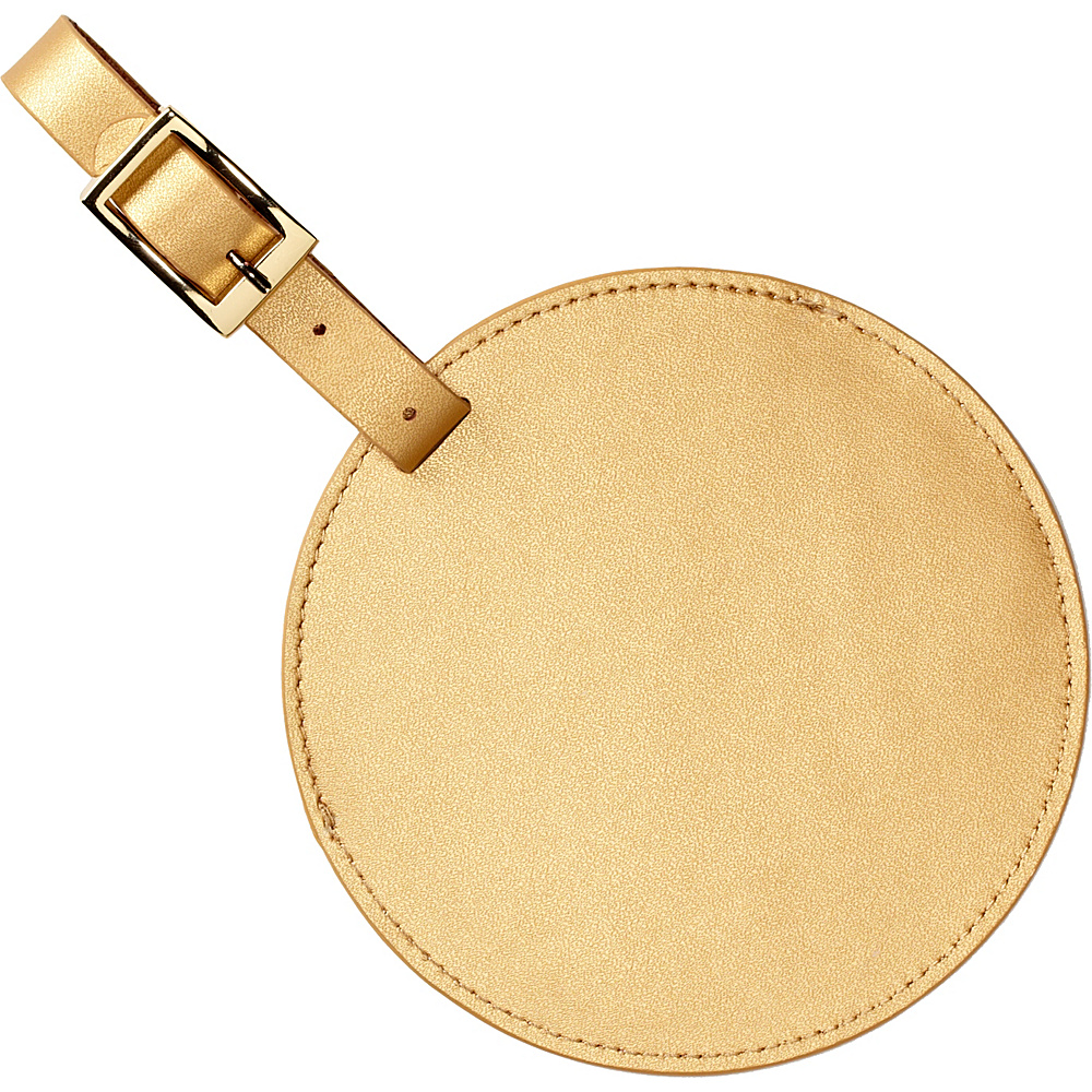 Clava Color Circle Luggage Tag Gold Clava Luggage Accessories