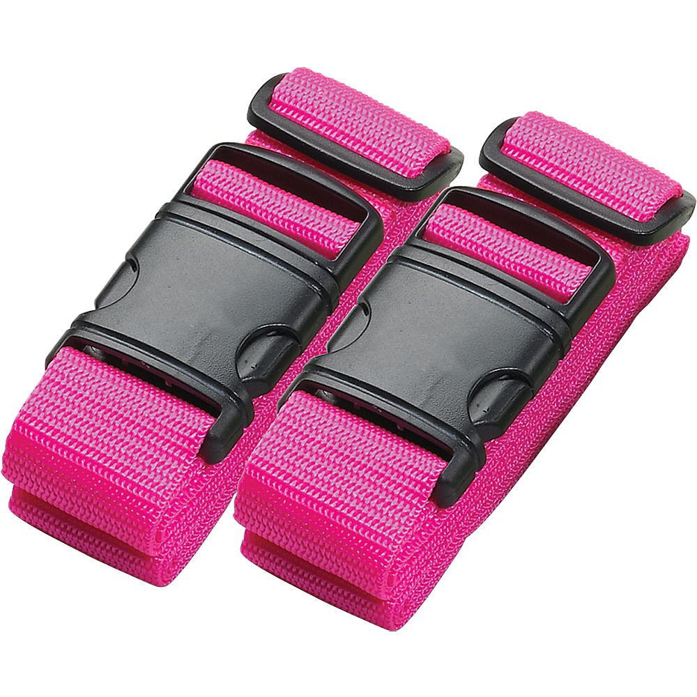 Belle Hop Neon Luggage Belt set of 2 Neon Pink
