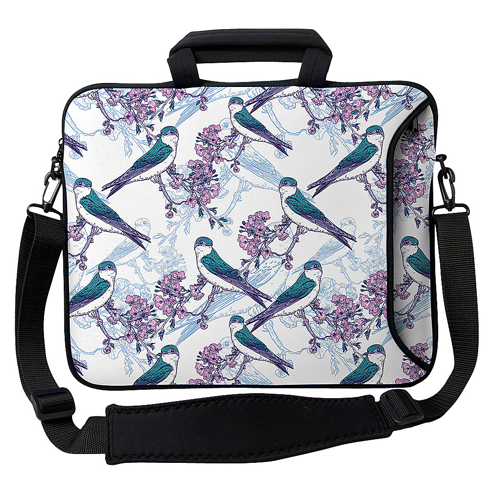Designer Sleeves 15 Executive Laptop Sleeve Birds Cherry Blossoms Designer Sleeves Electronic Cases