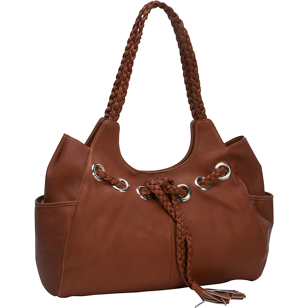 Piel Braided Hobo Saddle - Piel Leather Handbags
