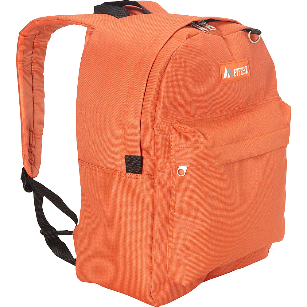 Everest Classic Backpack Rust Orange Everest Everyday Backpacks