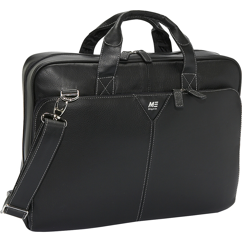 Mobile Edge Deluxe Leather Laptop Briefcase 15.4
