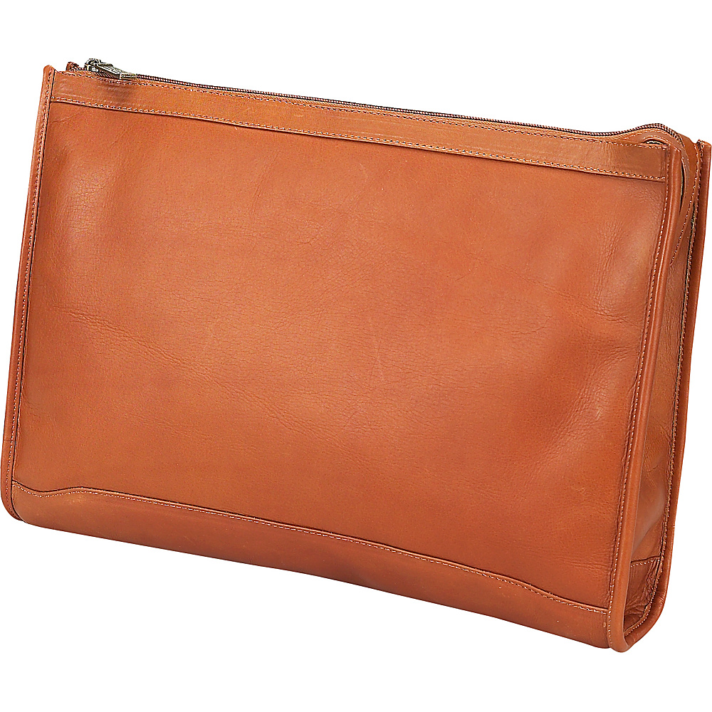 ClaireChase Zippered Folio Pouch Saddle