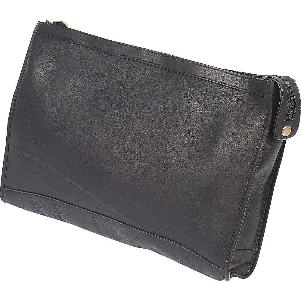 ClaireChase Zippered Folio Pouch Black