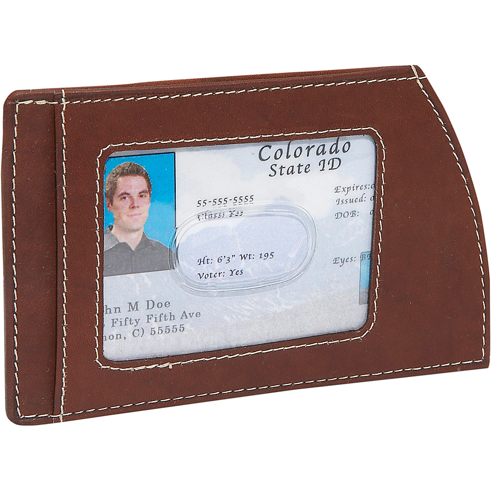 Rogue Wallets RFID Weekender Wallet Brown with White