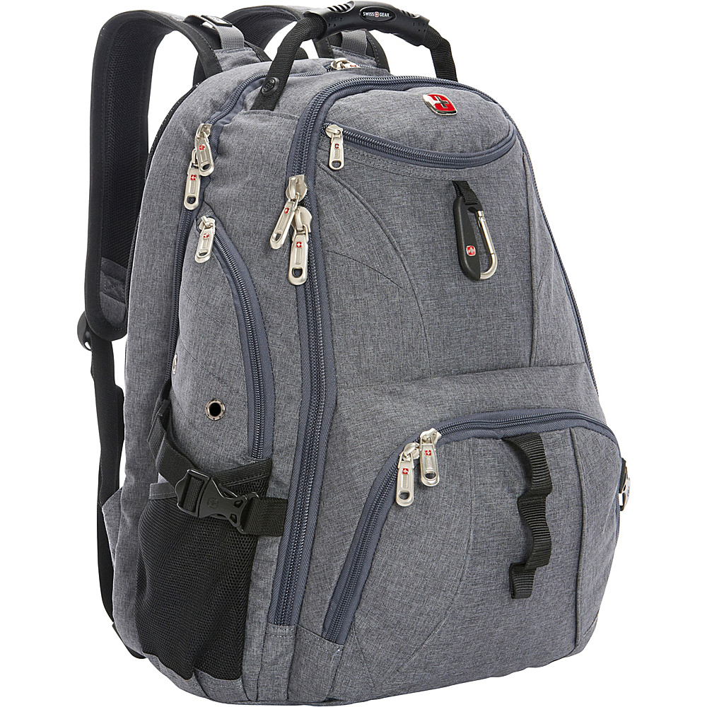 SwissGear Travel Gear ScanSmart Backpack 1900 eBags Exclusive Grey Heather SwissGear Travel Gear Business Laptop Backpacks