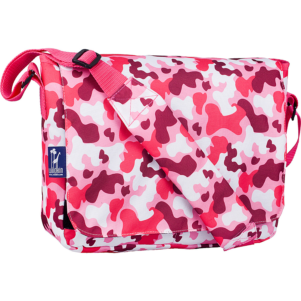 Wildkin Kickstart Messenger Bag Camo Pink Wildkin Messenger Bags